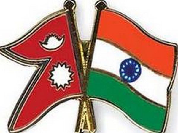 Nepal and Indian flag