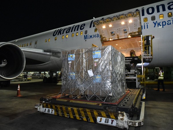 India thanks Ukraine for first shipment of 184 oxygen concentrators (Photo Credit: Twitter/ Arindam Bagchi)