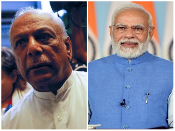Sri Lanka's new PM Dinesh Gunawardena and PM Narendra Modi.