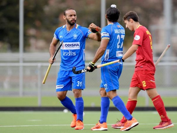 India trounce Spain by 5-1 during their third match of the Tour of Belgium on Sunday. (Photo/ Hockey India Twitter) 