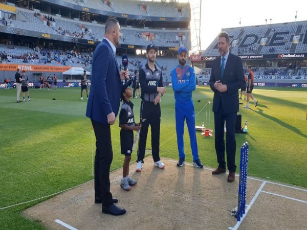 Both the captains in the middle for the toss. (Photo/BCCI Twitter)