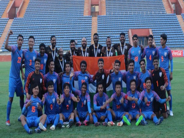 India U-16 qualify for AFC U-16 Championship after playing 1-1 draw against Uzbekistan on Sunday. (Photo/IndianFootball Twitter)