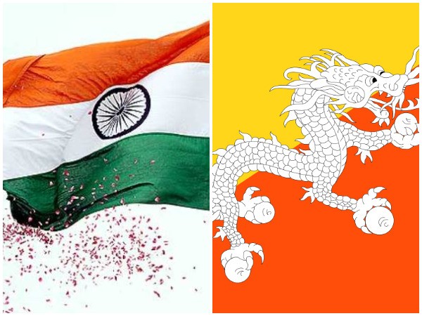 India and Bhutan flags