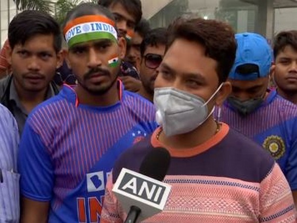 A fan talking to ANI ahead of clash between India and Bangladesh in New Delhi on Sunday. 
