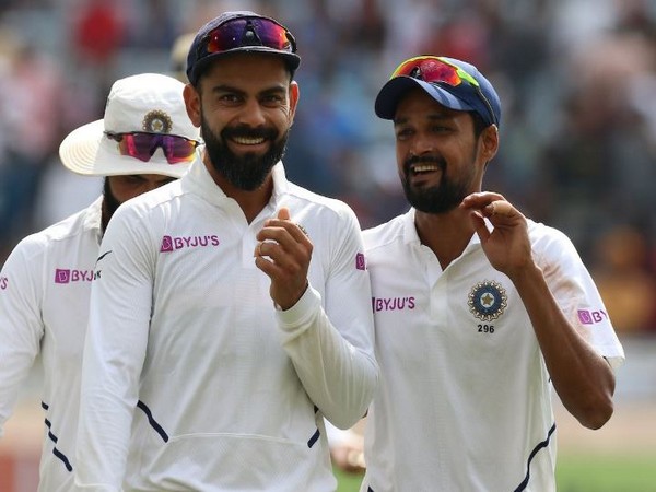 India skipper Virat Kohli with bowler Shahbaz Nadeem (Photo/ BCCI Twitter)