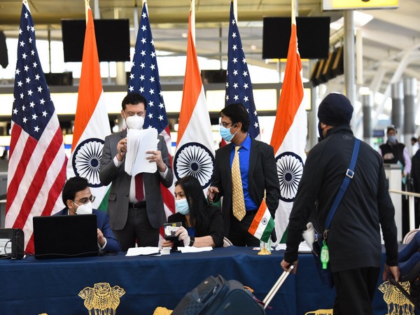 One of the 327 passengers of AI 102 New York-Delhi-Chandigarh flight, before departing from New York for Delhi.