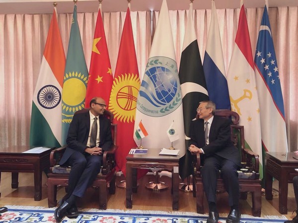 Indian envoy Acquino Vimal meets new SCO Secretary General Zhang Ming