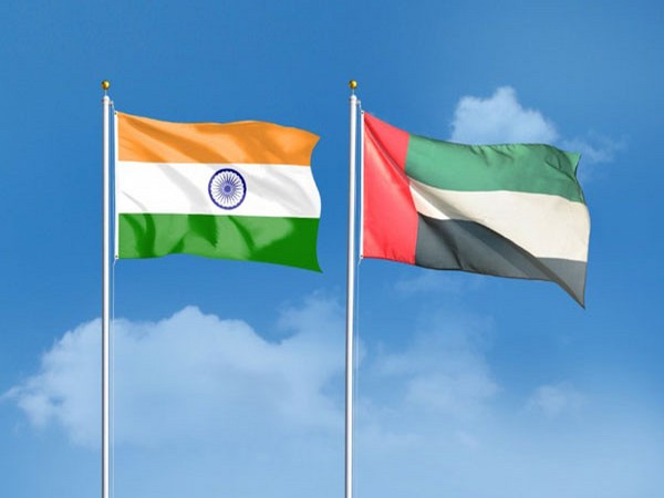 India and UAE flags 