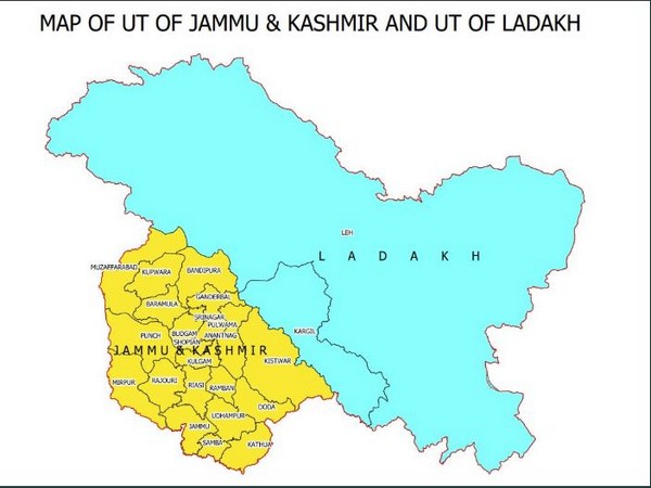 The new map of India came into effect from October 31. Photo/ANI