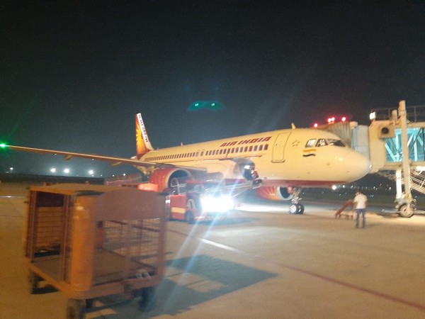 Air India flight at Chandigarh International Airport. Photo/ANI
