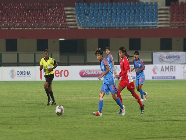 Indian women's football team in action (Image courtesy Indian Football Team Twitter)