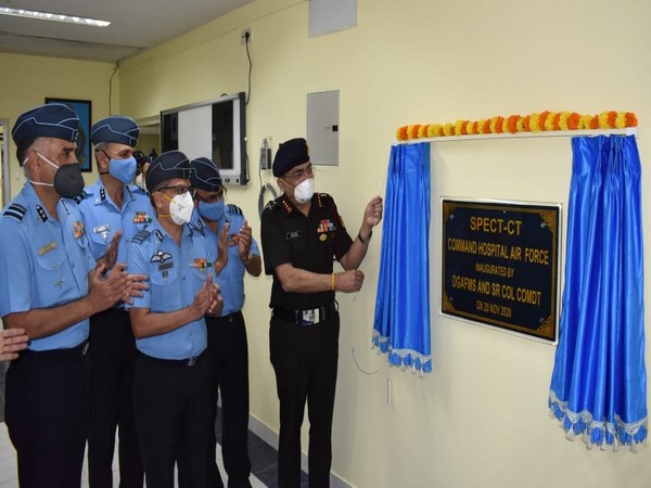 Lt General Anup Banerji inaugurates a SPECT-CT (Single-Photon Emission Computerized Tomography) machine (Photo ANI)