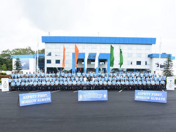 Officers attending Aerospace Safety Council meeting in Pune on Thursday. (Photo/ANI)