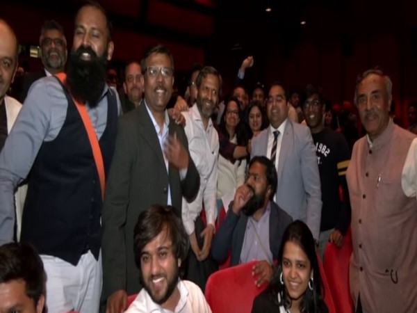 Indian community for PM Modi's address in a Theater at Potsdamer Platz in Berlin on Monday.