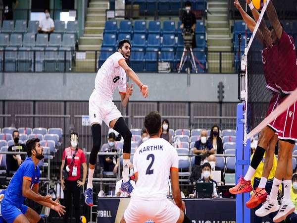 India lose to Bahrain (Image Asian volleyball confederation)