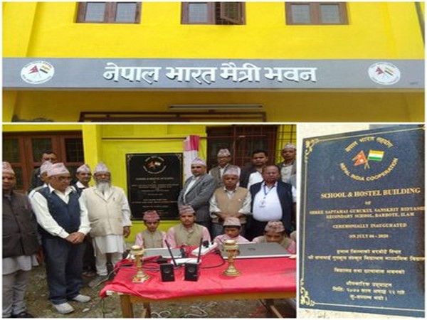 The Shree Saptmai Gurukul Sanskrit Vidhyalaya being inaugurated. (Photo credit: Indian Embassy in Nepal twitter)