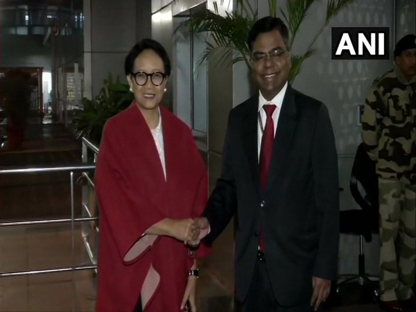 Foreign Affairs Minister of Indonesia, Retno L P Marsudi arrives in India