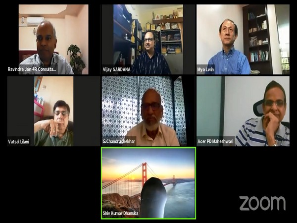 Experts from India and Myanmar interact in a webinar regarding pulses trade.