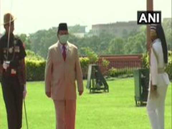 Indonesian Defence Minister Prabowo Subianto inspecting the Guard of Honour at Delhi's South Block lawns on Monday.