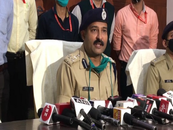 DIG Harinarayan Mishra addressing a press conference in Indore on Friday.