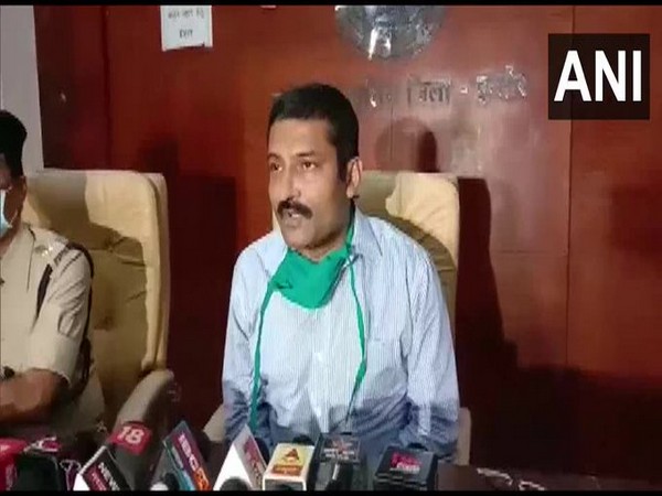 Harinarayan Chari Mishra, Deputy Inspector General (IG) of Indore, Madhya Pradesh speaking to reporters on Monday. Photo/ANI