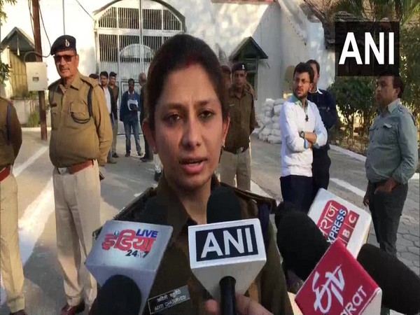 Indore jail Superintendent Aditi Chaturvedi speaking to media on Friday. (Photo/ANI)