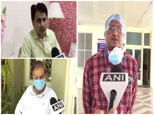 (Clockwise from Left to Right) Dr Iqbal Qureshi, Dr PS Thakur and Kapil Dev Bhalla speaking to ANI. Photo/ANI