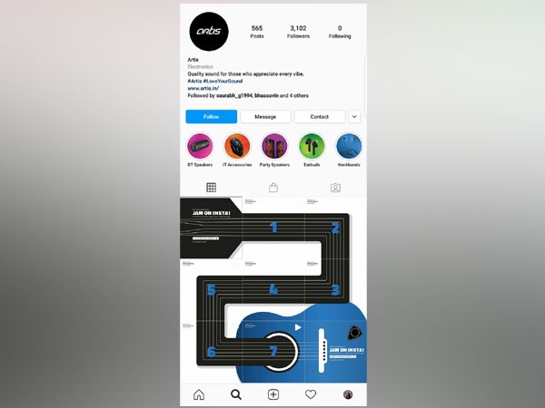 For the first ever time, create music on the Insta grid!