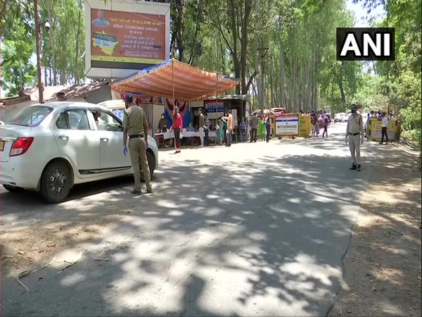 Visual from Aasarodi inter-state border check post in Uttarakhand. [Photo/ANI]