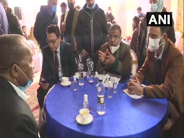 A group of 24 diplomats from foreign missions, who arrived in Srinagar on Wednesday on a two day visit, interacted with locals in Magam block of Budgam district.