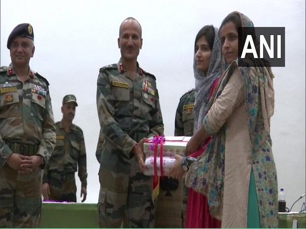 Irmim Shamim felicitated by Indian Army