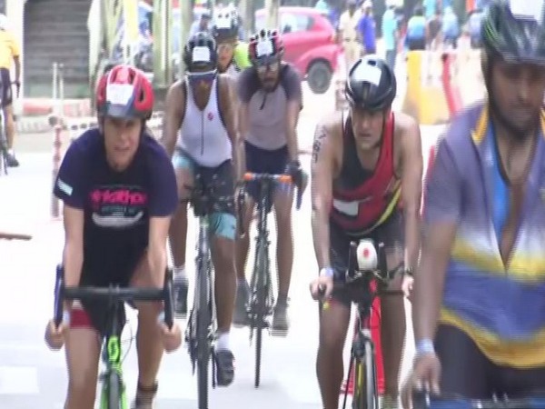 Athletes participating in the Ironman 70.3 first season (File Image)
