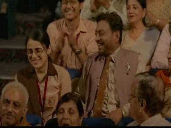 Actors Irrfan Khan and Radhika Madan in a still from 'Angrezi Medium' (Image Source: Youtube)