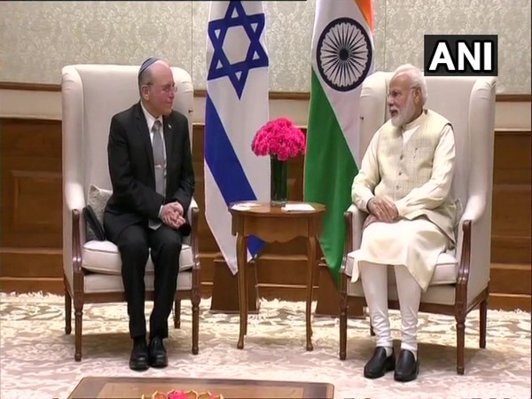 Israel's NSA Meir Ben Shabbat with Prime Minister Narendra Modi on Monday