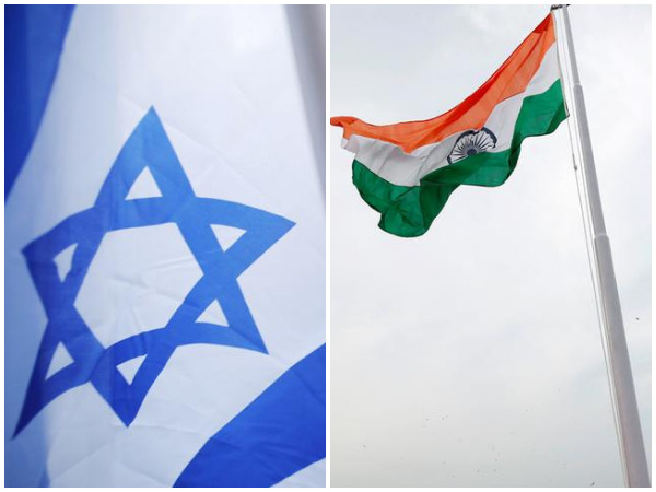 Israel and India flags