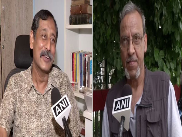 Former Space Scientit Pg Ghosh (left) and Scientist Amitabh Pandey (right) while speaking to ANI on Saturday. (Photo/ANI)