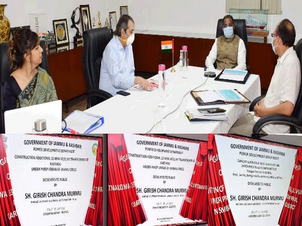 Jammu and Kashmir Lieutenant Governor Girish Chandra Murmu at the ceremony. [Photo/ANI]