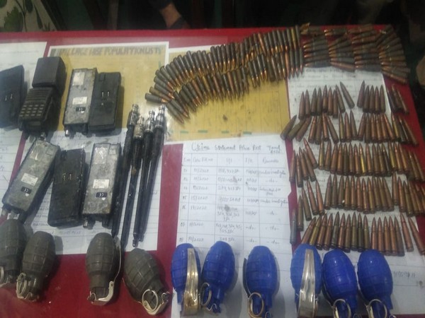 Kupwara Police seized arms and ammunition on Monday.