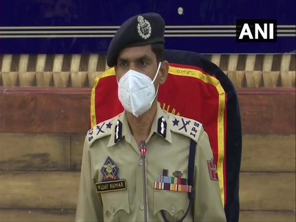Kashmir IG Vijay Kumar. (Photo/ANI)