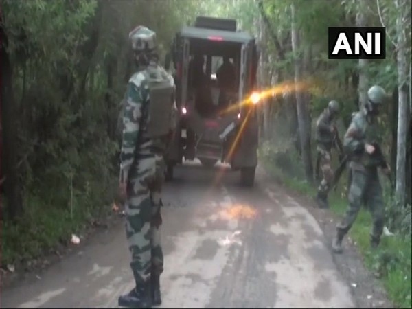  Exchange of fire underway between terrorists and security forces in Pandoshan village.