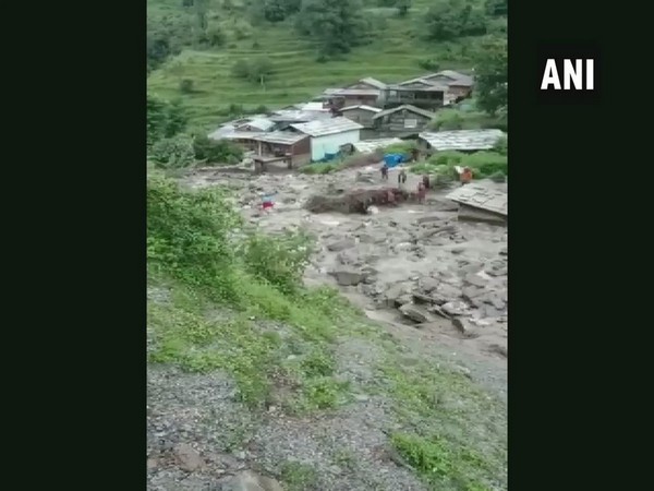 A visual from a village in the Kullu District of Himachal Pradesh. Photo/ANI