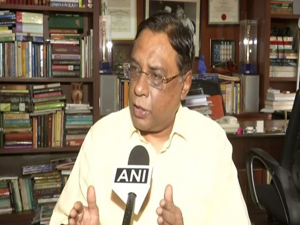 JD (U) National Spokesperson Pavan Verma speaking to ANI on Monday. Photo/ANI