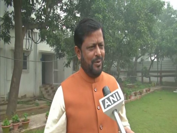 JDU leader Sanjay Singh speaking to ANI in Patna on Saturday. Photo/ANI