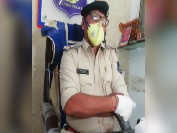 Police Inspector M S Kotwal of Ramol Police Station speaking to media on Monday. (Photo/ANI)