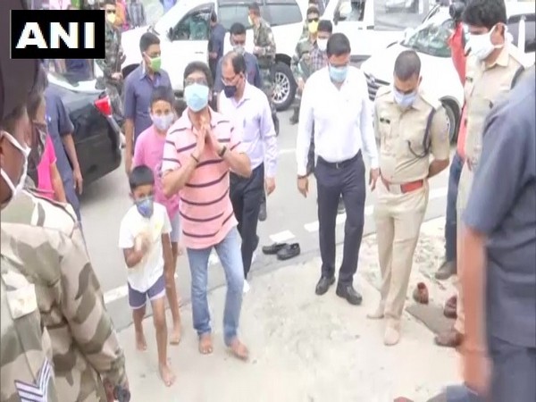Jharkhand Chief Minister Hemant Soren during his visit to Jagannath temple in Ranchi. (Photo/ANI)