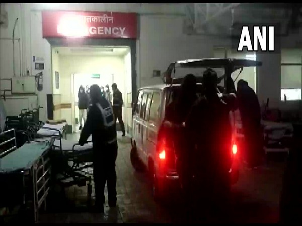 Victim being taken to hospital in Jammu and Kashmir (Photo/ANI)