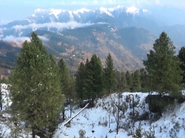 A visual from Nathatop area in Jammu and Kashmir on Monday. Photo/ANI