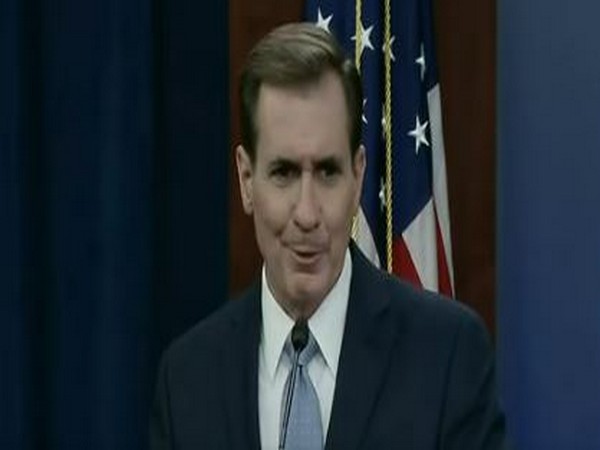 Pentagon Press Secretary John Kirby speaking to reports on Thursday. (Photo Credit: US Department of Defense)