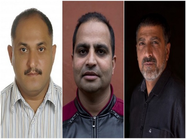 The three Indian photojournalists -- Channi Anand (L), Mukhtar Khan (M) and Dar Yasin (R) (Photo courtesy: Pulitzer Prize website)