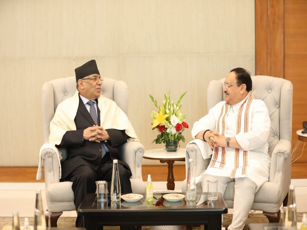 BJP President JP Nadda meets former Nepali PM Prachanda